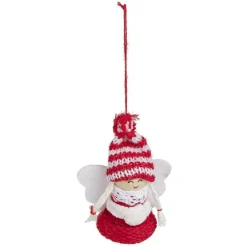 Personnage à suspendre rouge et blanc - Fille/Père Noël/Ange