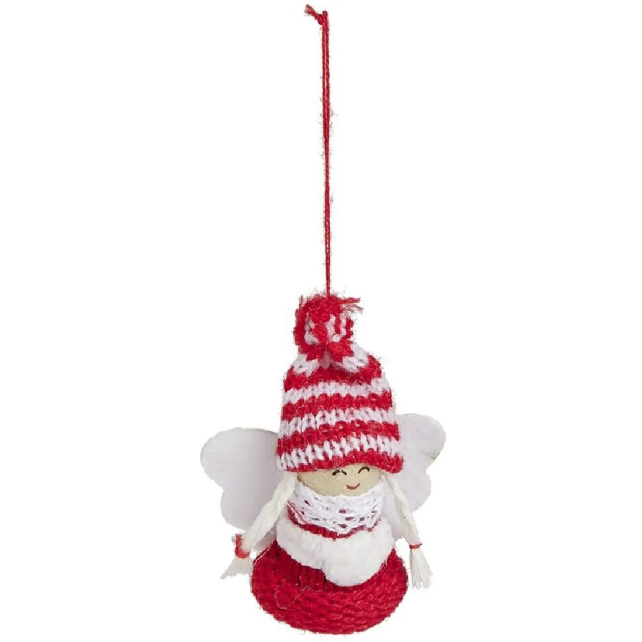Personnage à suspendre rouge et blanc - Fille/Père Noël/Ange