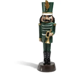 Personnage casse noisette soldat Noël vert