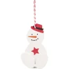 Personnage de Noël en bois à suspendre H9,5cm