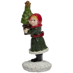 Personnage fillette décoratif résine