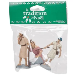 Personnage pour village de Noël x3