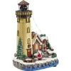 Phare lumineux animé et musical Village de Noël