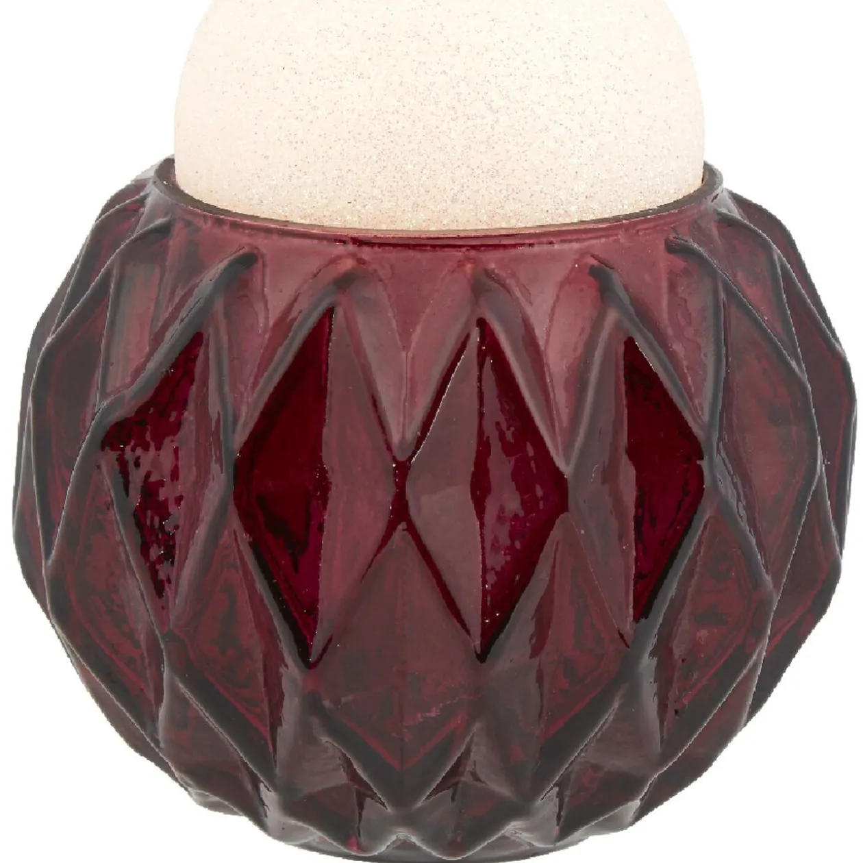 Photophore boule relief violet