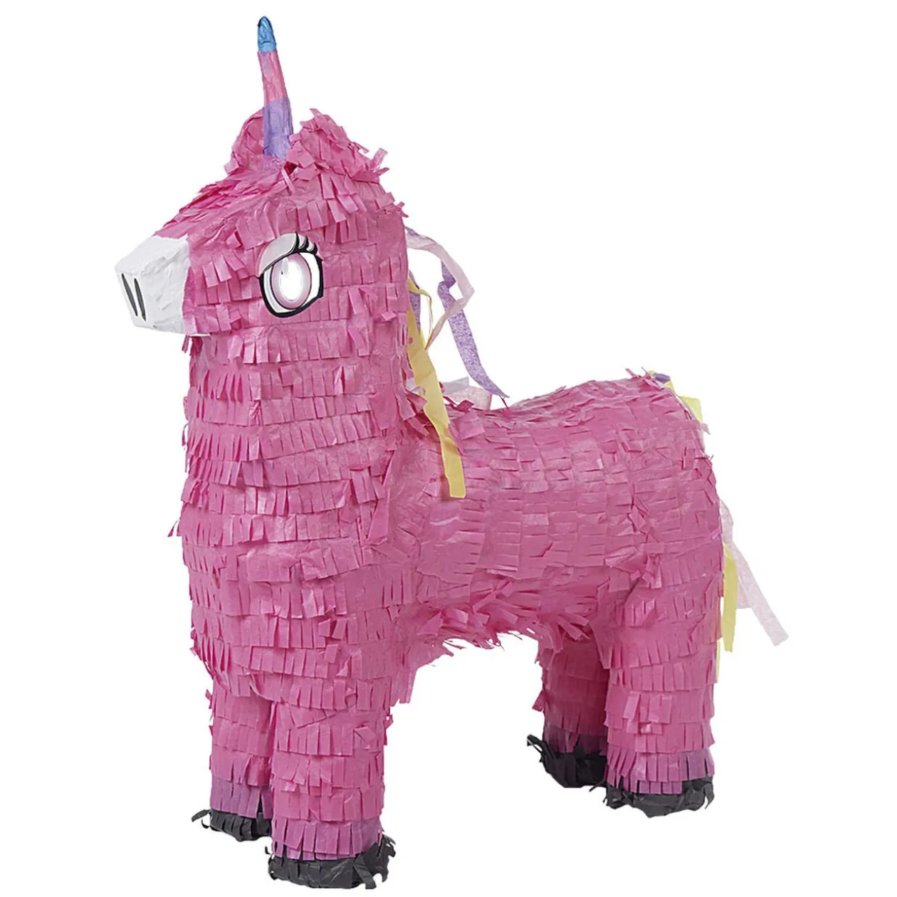 Piñata lama licorne rose en carton