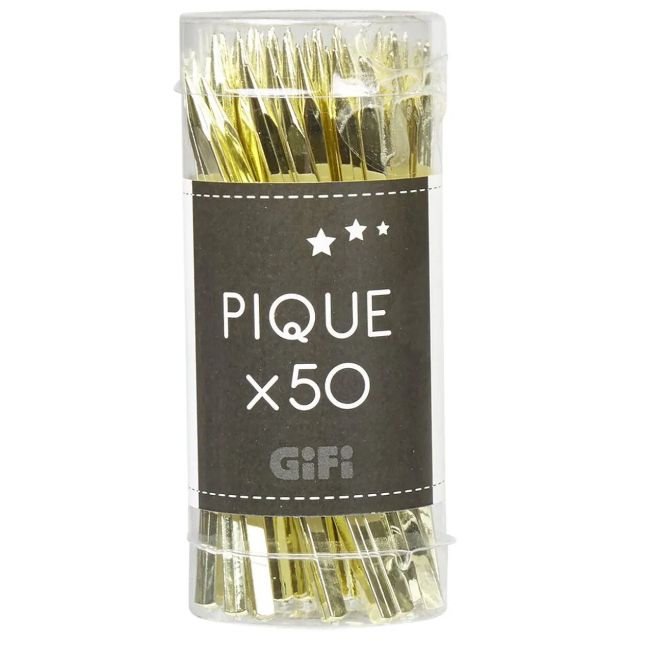 Pic apéritif doré x50