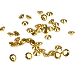 Pierres décoratives imitation diamant doré