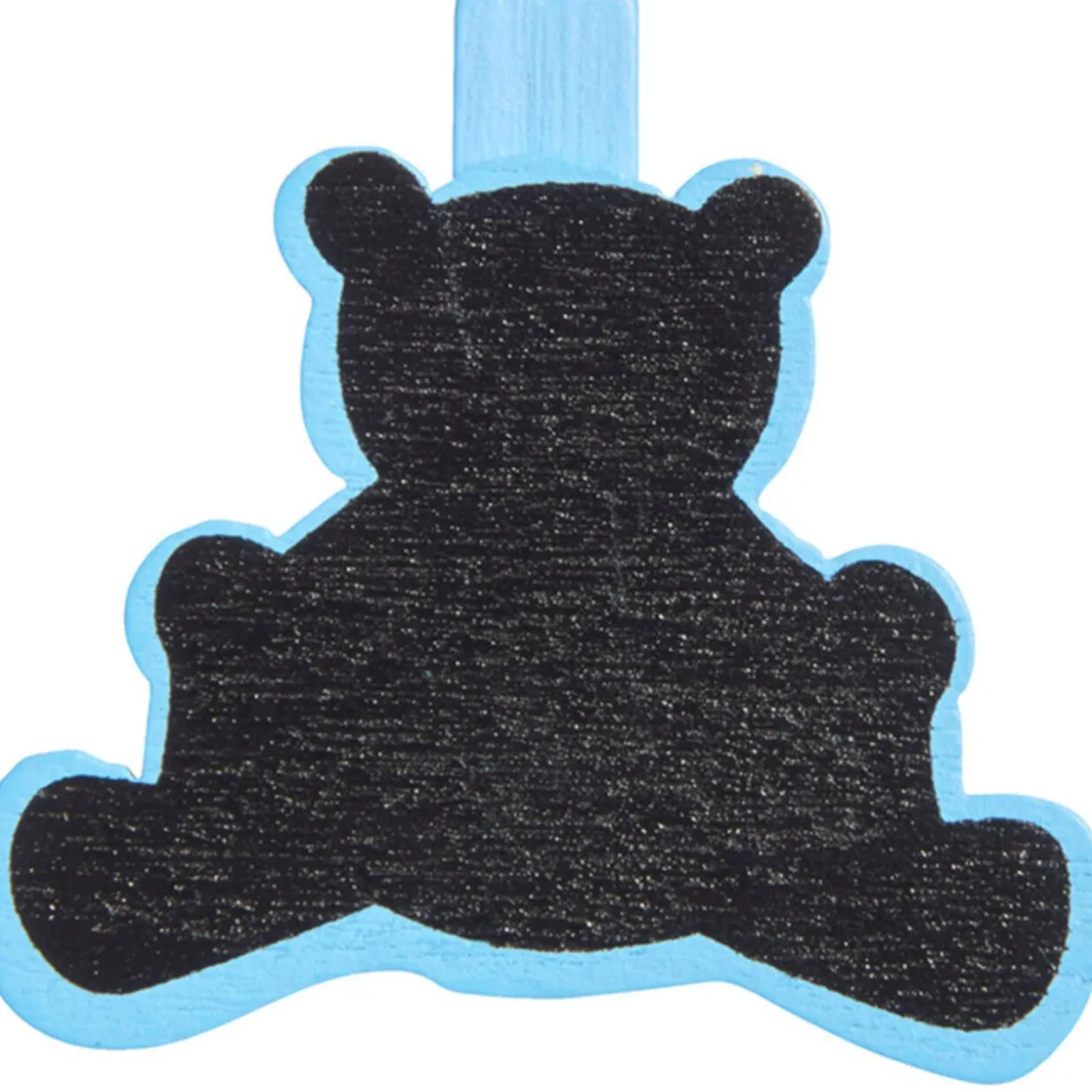 Pince ardoise ourson bleu x6