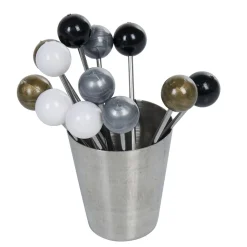 Pique à escargot ou bigorneau x 12 avec bac