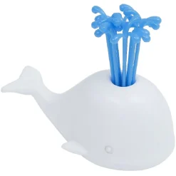 Pique apéritif avec support baleine blanche