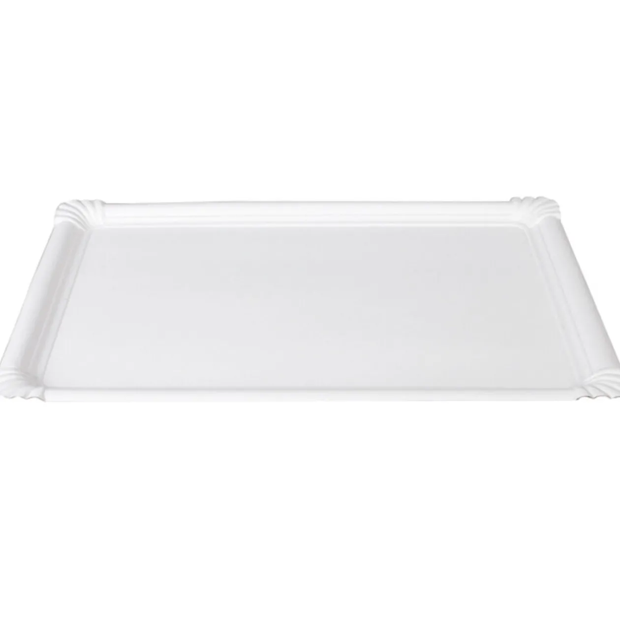 Plateau carton blanc x3