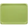 Plateau en carton vert anis x10