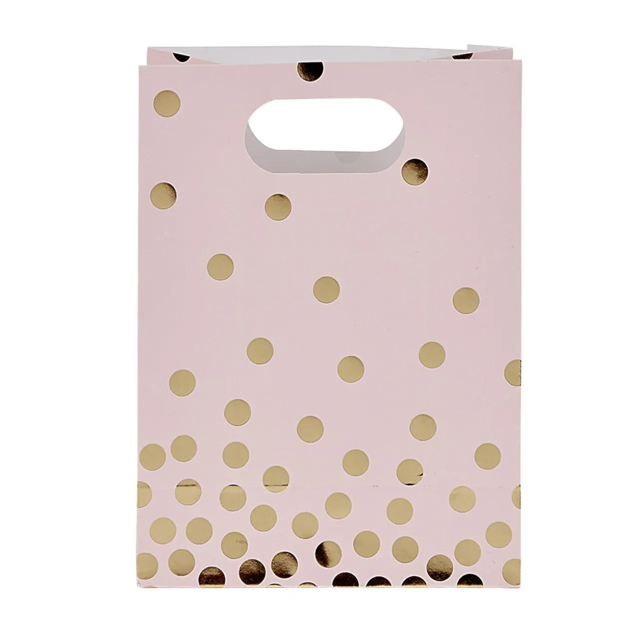 Pochette cadeau rose à poids doré x 10