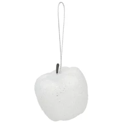 Pomme à paillettes à suspendre Noël x6