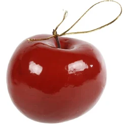 Pomme rouge à suspendre déco Noël
