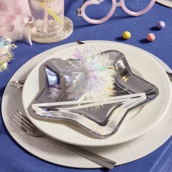 Pompon iridescent à suspendre Ø8cm