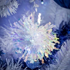 Pompon iridescent à suspendre Ø8cm