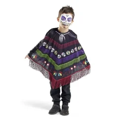 Poncho enfant Halloween Dia de Los Muertos