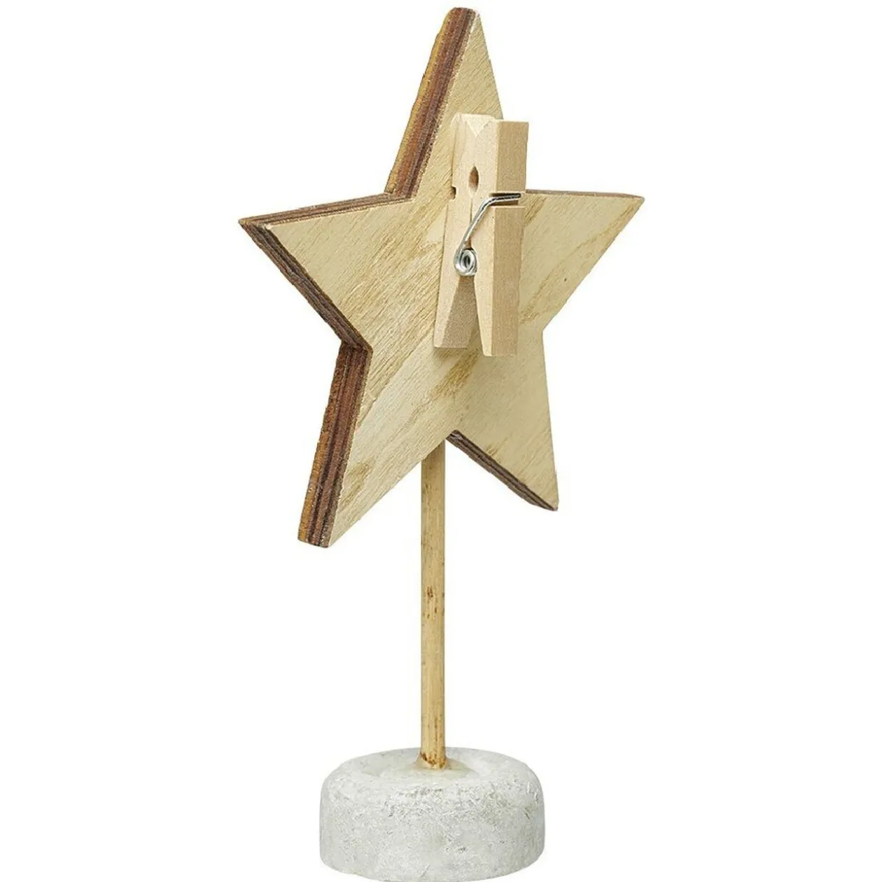 Porte nom en pin forme sapin ou étoile