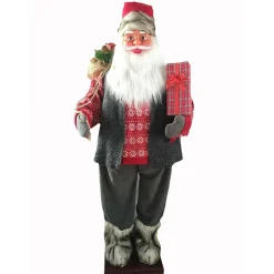 Père Noël animé et musical XL .L70 x l50 x H180 cm