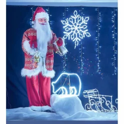 Père Noël animé musical H180 cm intérieur