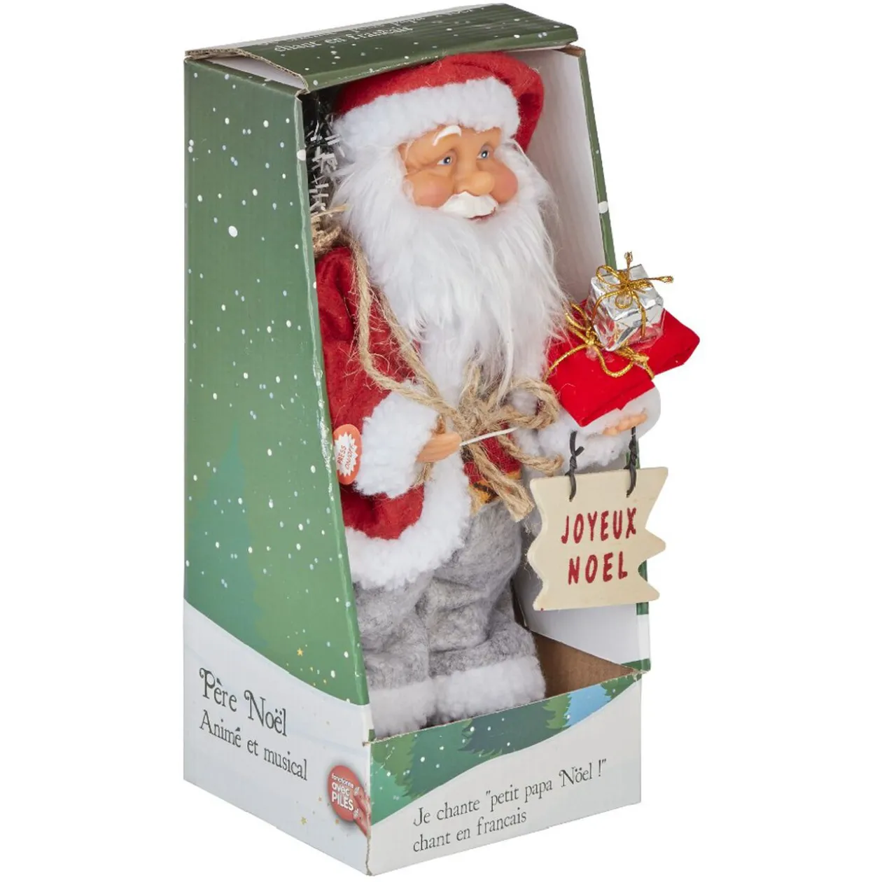 Père Noël chanteur animé et musical