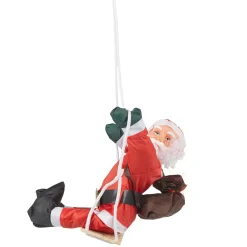 Père Noël grimpeur sur balançoire