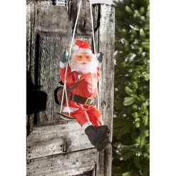 Père Noël grimpeur sur balançoire