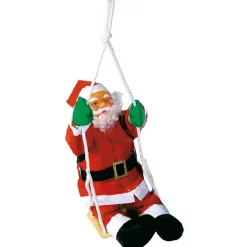 Père Noël sur balançoire