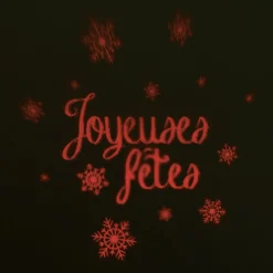 Projecteur extérieur led fixe 3 motifs Noël et fêtes