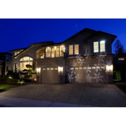 Projecteur extérieur LED solaire Noël flocons animés