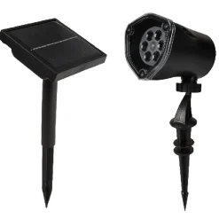 Projecteur extérieur LED solaire Noël flocons animés