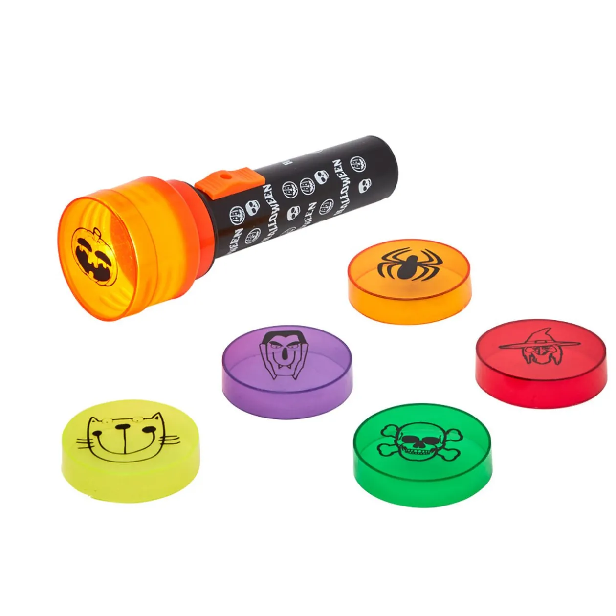 Projecteur lampe torche 6 lentilles Halloween