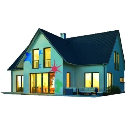 Projecteur laser Luminight motifs Noël multicolore