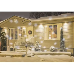 Projecteur LED animé effet pois blanc extérieur