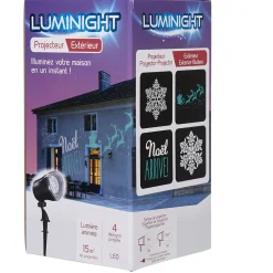 Projecteur LED animé motifs Noël extérieur