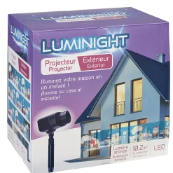 Projecteur LED extérieur animé motif Père Noël