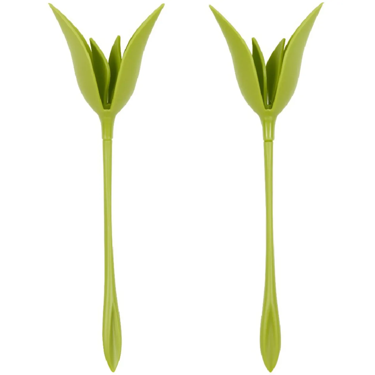 Présentoir serviette papier forme tige verte fleur