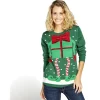 Pull noël lumineux adulte vert