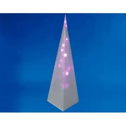 Pyramide lumineuse rose fixe