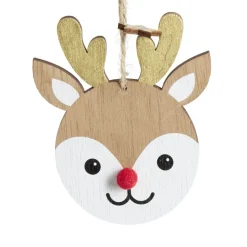 Renne à suspendre en bois "Mon 1er Noël" H11,5cm