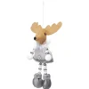 Renne de Noël à suspendre en tissu H16 cm