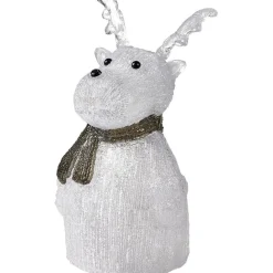 Renne lumineux acrylique H33cm 40 LED blanc froid