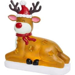 Renne solaire lumineux LED blanc chaud H25cm