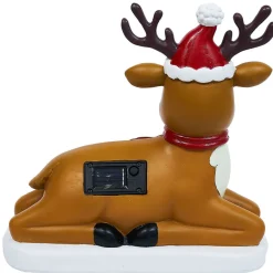 Renne solaire lumineux LED blanc chaud H25cm