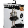Robe squelette tête de mort fille