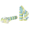 Rouleau de serpentins bleu, vert, jaune et blanc x 2