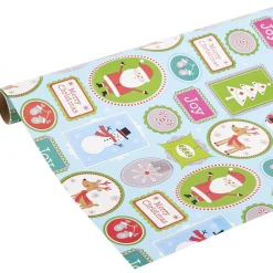 Rouleau papier cadeau motif Noël L200x70cm