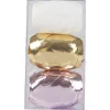Ruban bolduc doré blanc rose x3