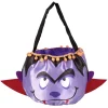 Sac à bonbons Halloween design vampire violet et rouge